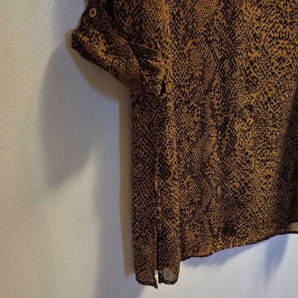 Investments Brown Snake Print Dress - Picture 5 of 9